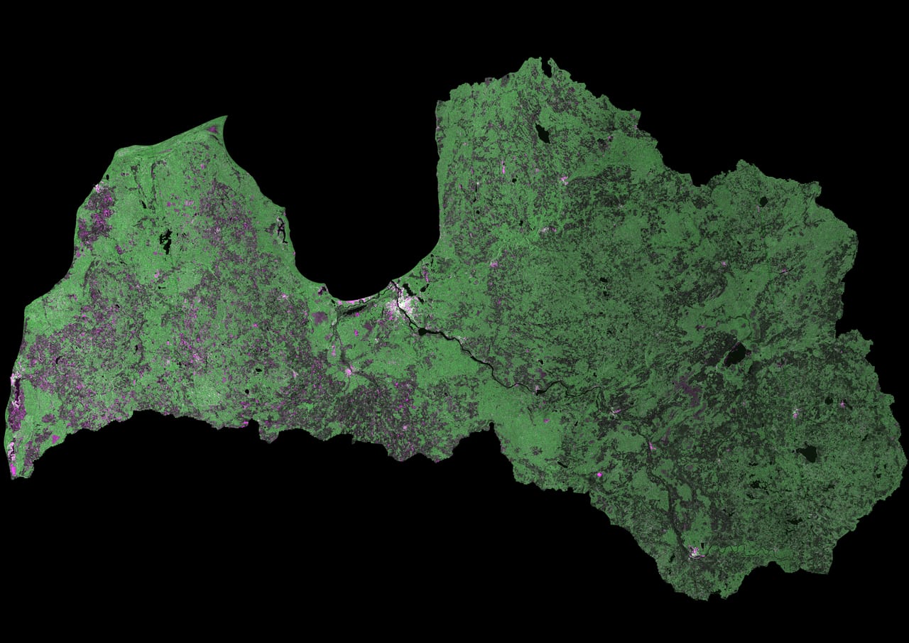 Sentinel-1 SAR flood inundation map