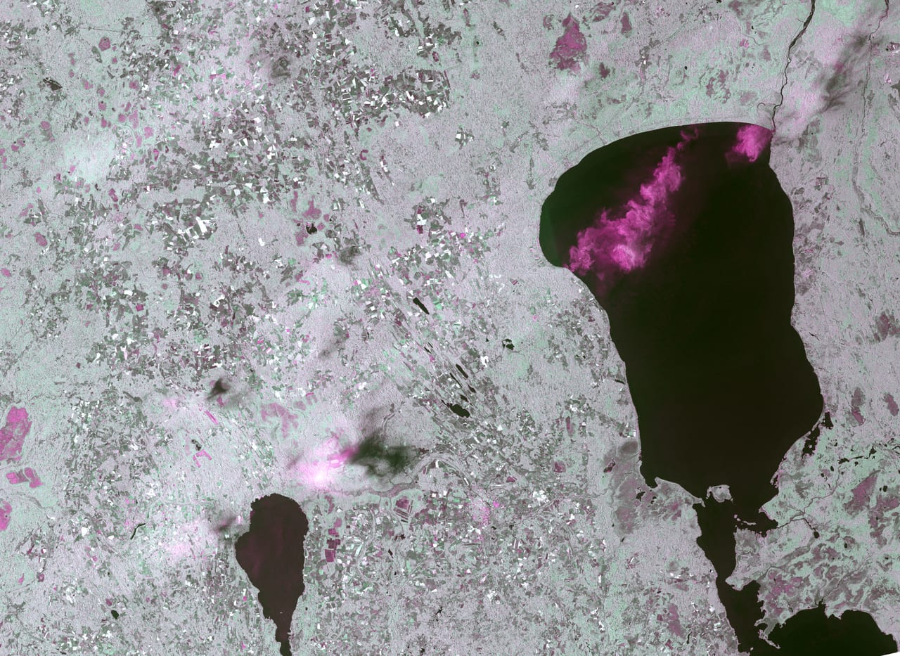Sentinel-1 SAR false color Himalayas
