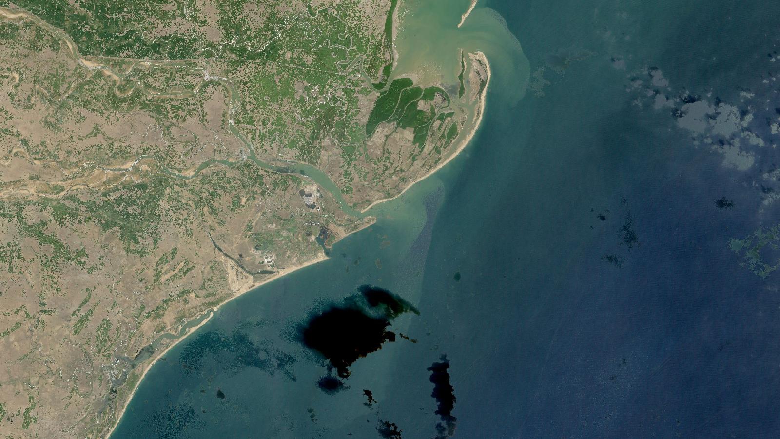 Illustration for "Map Mahanadi Sediment Plumes in QGIS with Sentinel-2 NDTI"