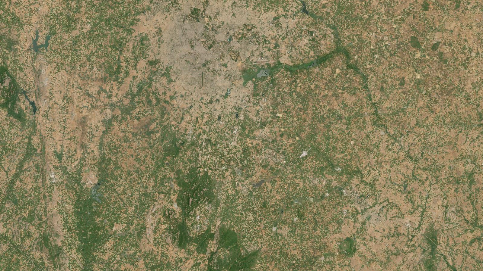 Illustration for "Validate a Bengaluru Land-Cover Map in Earth Engine"